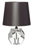 Лампа хрустальная с коричневым плафоном