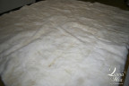 Ковёр из меха альпаки белый однотонный без окантовки 2,40 х 2,80