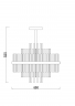 Подвесной светильник Freya FR5216PL-06BS латунь серии Agora, абажур прозрачный