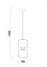Подвесной светильник Freya FR5215PL-01CH хром серии Lumen, абажур прозрачный