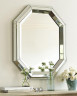 Зеркало восьмиугольное Беркли с декоративной зеркальной рамой