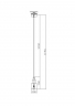 Подвесной светильник Freya FR4006PL-01BS серый серии Moke, абажур латунь