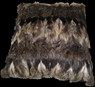 Меховая подушка из меха енота односторонняя (0,5 х 0,4 м)
