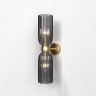 Настенный светильник (бра) Maytoni MOD302WL-02GR золото серии Antic, абажур серый