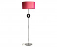 Лампа напольная с розовым абажуром