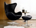 Кресло для отдыха Egg Swan (чёрный кашемир)  