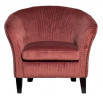 Кресло тёмно-розовое со стёганными полосками