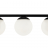 Подвесной светильник Freya FR5199PL-05B чёрный серии Zing, абажур матовый белый