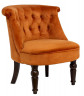 Кресло тёмно-оранжевое велюровое
