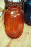 Оранжевая керамическая ваза