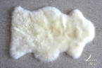 Прикроватный коврик из овчины белый, размер S