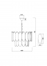 Подвесной светильник Freya FR5189PL-09BS латунь серии Demure, абажур золотой и прозрачный