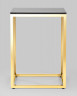 Столик журнальный ТАУН золотой с тонированным стеклом