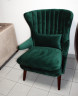 Кресло зелёное широкое