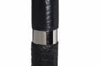 Вешалка напольная, чёрная кожа, 79MAL-3169NI