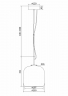 Подвесной светильник Maytoni MOD128PL-L6AM бронза серии Madmen, абажур янтарный