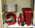 Комплект ваз красных керамических