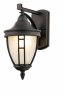 Настенный светильник (бра) Outdoor O027WL-01B чёрный серии Rivoli, абажур черный