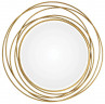 Зеркало круглое Трюдо в золотых кольцах