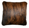 Подушка коричневая из коровьей шкуры 