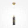 Подвесной светильник Maytoni MOD302PL-01GR золото серии Antic, абажур серый