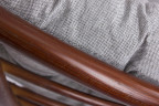 Кресло-качалка Папасан с подушкой, цвет коньяк