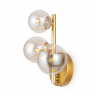 Настенный светильник (бра) Maytoni MOD545WL-03G золото серии Dallas, абажур янтарный