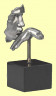 Скульптура "Маска целует руку"