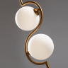 Подвесной светильник Freya FR5124PL-02BS латунь серии Harmonie, абажур матовый белый
