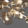 Потолочный светильник Freya FR5095CL-08G матовое золото серии Isabella, абажур прозрачный