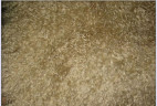 Прикроватный коврик из тибетской овчины бежевый (светлый)