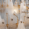 Подвесной светильник Freya FR5217PL-08FG французское золото серии Lucrecia, абажур прозрачный и белый