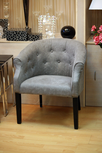 Кресло кожаное серое PJC347-PJ712 купить в интернет магазине lamamia.ru