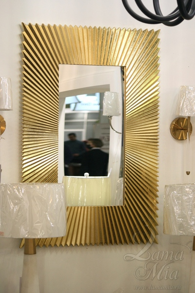 Зеркало Майлз настенное, цвет золото LHDWM4871GSTV купить в интернет магазине lamamia.ru, бесплатная доставка по Москве