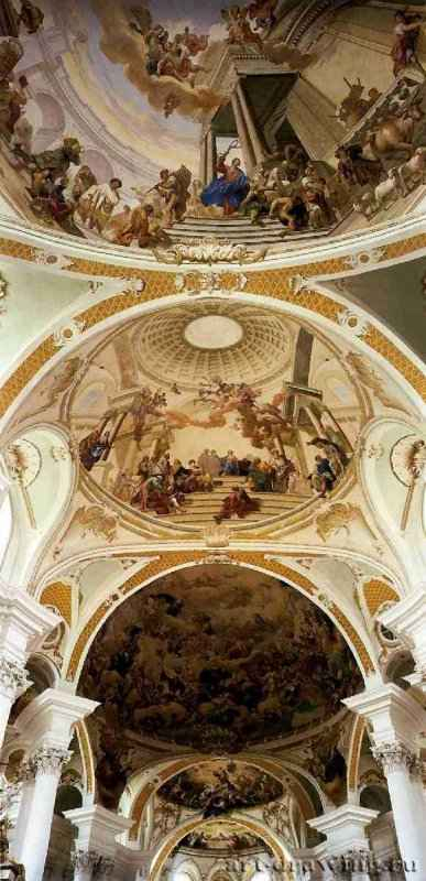 Купол Бенедиктинской церкви близ Нересхейма. Германия. 1749.
