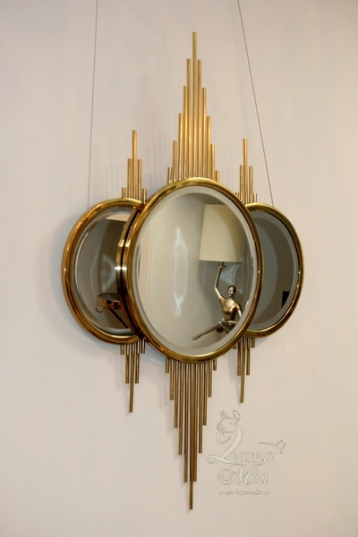 Зеркало декоративное с золотым декором KFE1230