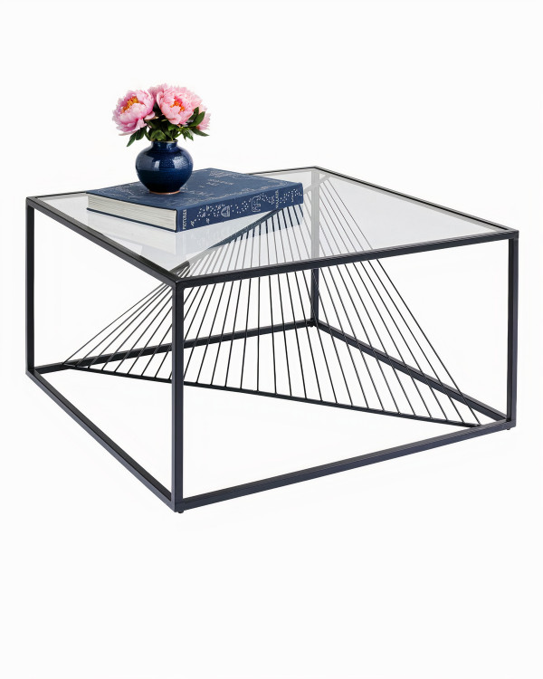 Журнальный столик Лотар лофт чёрный