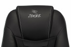 Кресло игровое Zombie 8 чёрная кожа
