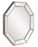 Зеркало многоугольное с серебристой рамой