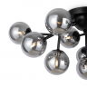 Потолочный светильник Maytoni MOD545CL-12B матовый чёрный серии Dallas, абажур черный