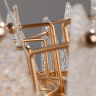 Подвесной светильник Freya FR5217PL-05FG французское золото серии Lucrecia, абажур прозрачный и белый