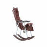 Кресло-качалка складная "Белтех" коричневое