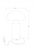 Настольный светильник Freya FR5218TL-01BS латунь серии Eleon, абажур латунь