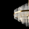 Подвесной светильник Freya FR5216PL-09BS латунь серии Agora, абажур прозрачный