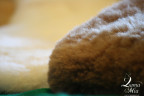 Прикроватный коврик из меха альпаки (ламы) с высоким ворсом коричневый 1,10 х 0,70 м