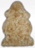 Коврик из овчины с высоким ворсом палевый (0,95 х 0,55 м) 