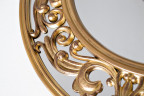 Зеркало декоративное в круглой золотой раме