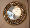 Зеркало декоративное в круглой золотой раме
