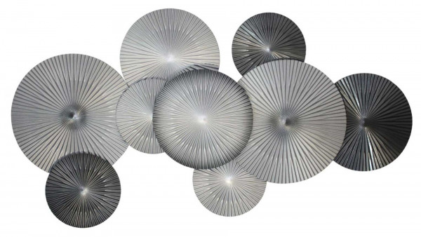 Панно на стену Black silver - 9 из кругов