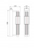 Настенный светильник (бра) Maytoni MOD308WL-L9BL3K Modern Verticale, хром